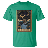 Funny The Reader Tarot Card T Shirt Girl Reading Fantasy Book - Wonder Print Shop