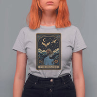Funny The Reader Tarot Card T Shirt For Women Girl Reading Fantasy Book - Wonder Print Shop