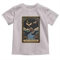 Funny The Reader Tarot Card Toddler T Shirt Girl Reading Fantasy Book - Wonder Print Shop