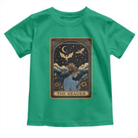 Funny The Reader Tarot Card Toddler T Shirt Girl Reading Fantasy Book - Wonder Print Shop