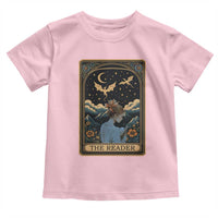 Funny The Reader Tarot Card Toddler T Shirt Girl Reading Fantasy Book - Wonder Print Shop