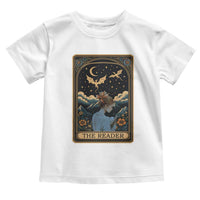 Funny The Reader Tarot Card Toddler T Shirt Girl Reading Fantasy Book - Wonder Print Shop