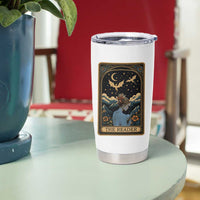 Funny The Reader Tarot Card Tumbler Cup Girl Reading Fantasy Book