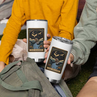 Funny The Reader Tarot Card Tumbler Cup Girl Reading Fantasy Book