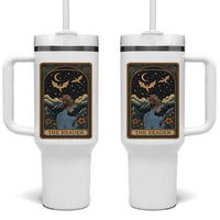 Funny The Reader Tarot Card Tumbler With Handle Girl Reading Fantasy Book