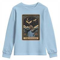 Funny The Reader Tarot Card Youth Sweatshirt Girl Reading Fantasy Book - Wonder Print Shop