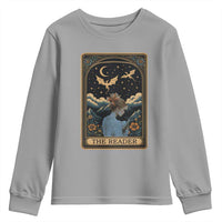 Funny The Reader Tarot Card Youth Sweatshirt Girl Reading Fantasy Book - Wonder Print Shop