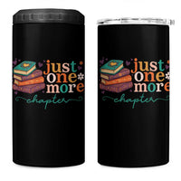 Just One More Chapter 4 in 1 Can Cooler Tumbler Cute Pastel Bookworm Girl Reader