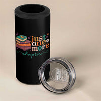 Just One More Chapter 4 in 1 Can Cooler Tumbler Cute Pastel Bookworm Girl Reader