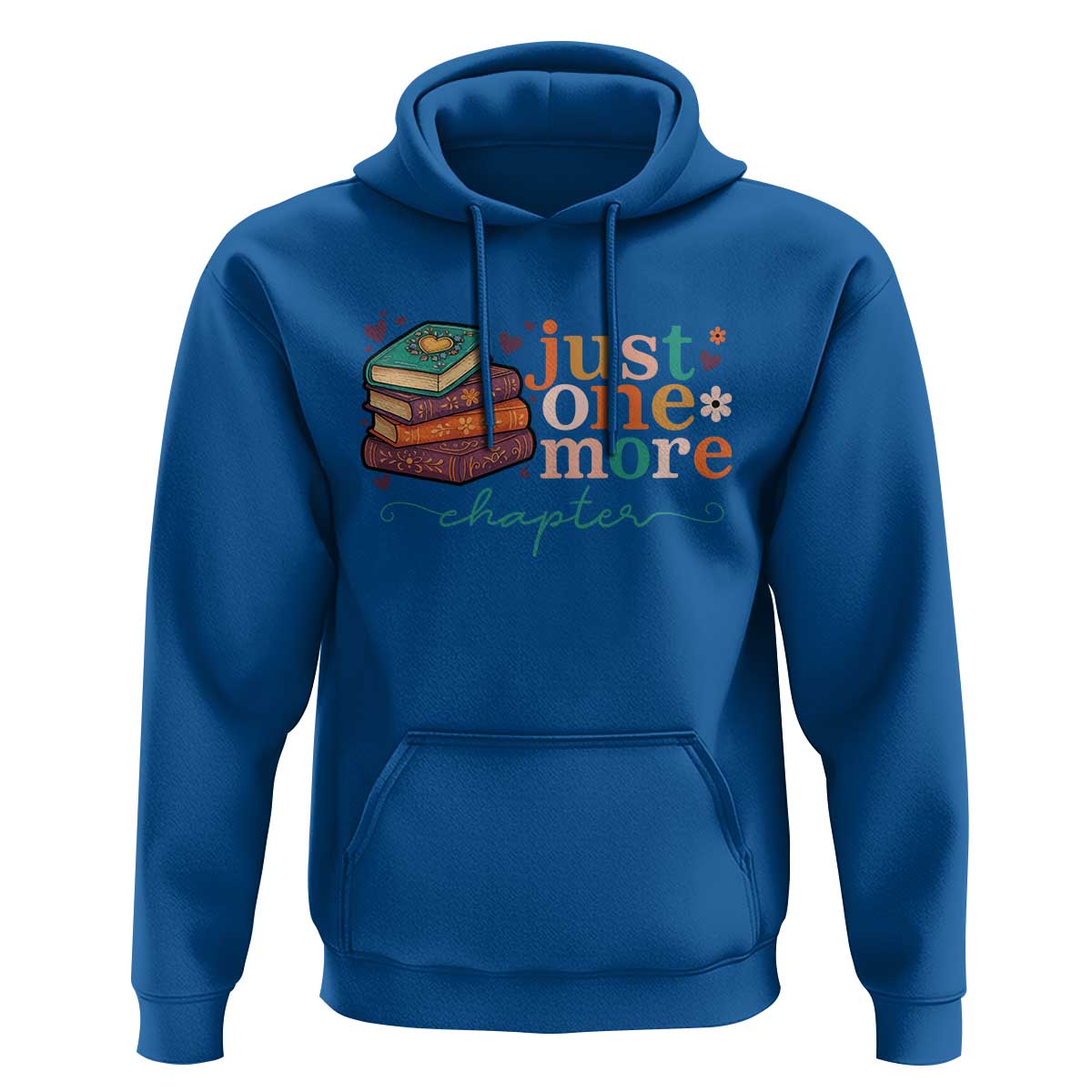 Just One More Chapter Hoodie Cute Pastel Bookworm Girl Reader - Wonder Print Shop