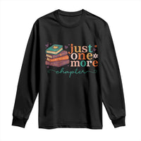 Just One More Chapter Long Sleeve Shirt Cute Pastel Bookworm Girl Reader - Wonder Print Shop