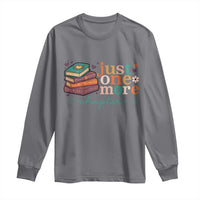 Just One More Chapter Long Sleeve Shirt Cute Pastel Bookworm Girl Reader - Wonder Print Shop
