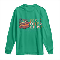 Just One More Chapter Long Sleeve Shirt Cute Pastel Bookworm Girl Reader - Wonder Print Shop