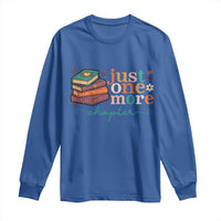 Just One More Chapter Long Sleeve Shirt Cute Pastel Bookworm Girl Reader - Wonder Print Shop