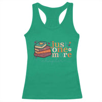Just One More Chapter Racerback Tank Top Cute Pastel Bookworm Girl Reader - Wonder Print Shop