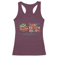 Just One More Chapter Racerback Tank Top Cute Pastel Bookworm Girl Reader - Wonder Print Shop
