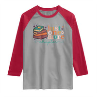 Just One More Chapter Raglan Shirt Cute Pastel Bookworm Girl Reader - Wonder Print Shop