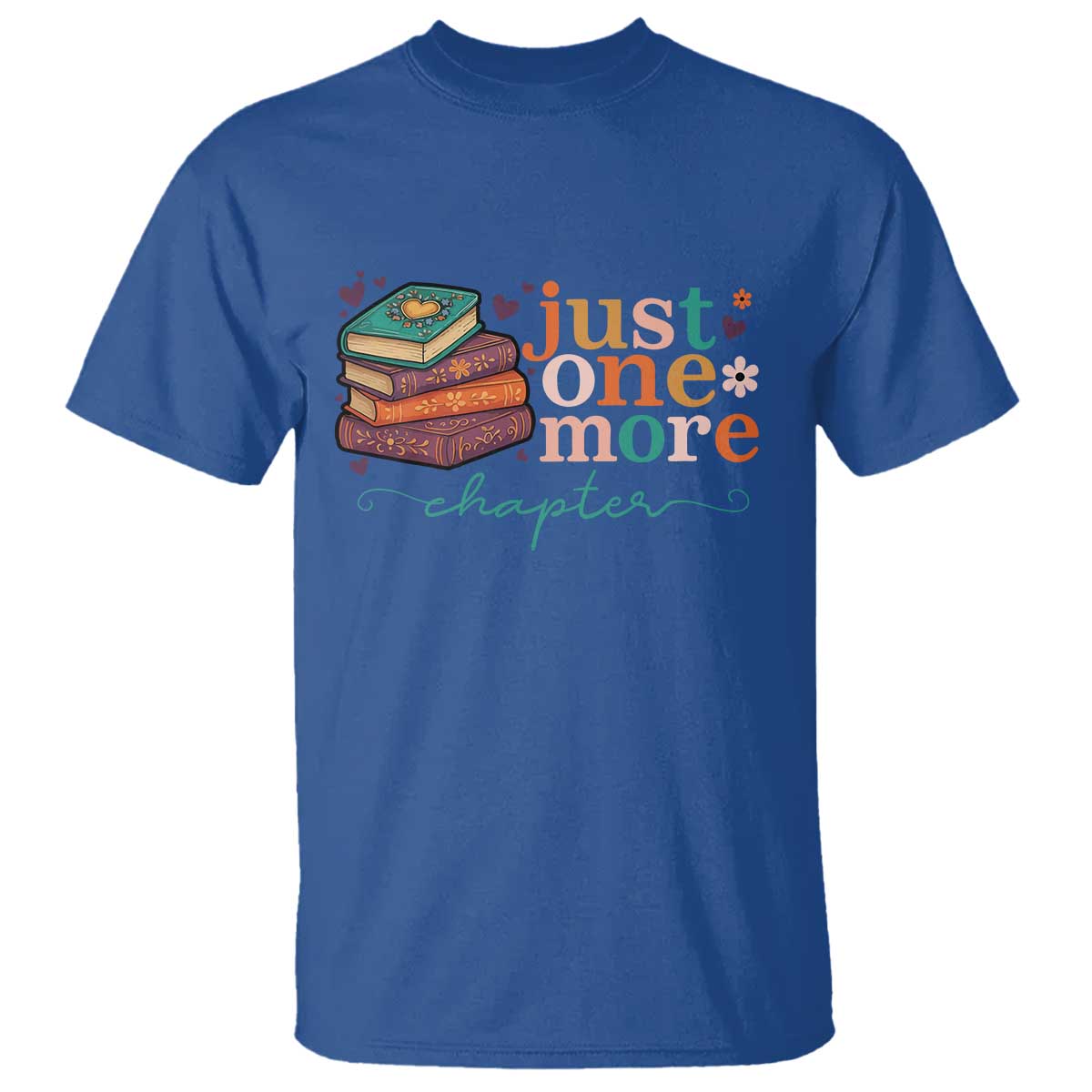 Just One More Chapter T Shirt Cute Pastel Bookworm Girl Reader - Wonder Print Shop