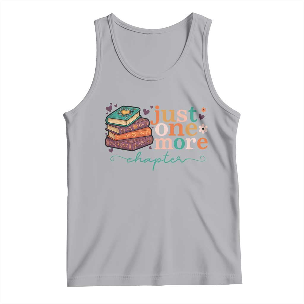 Just One More Chapter Tank Top Cute Pastel Bookworm Girl Reader - Wonder Print Shop