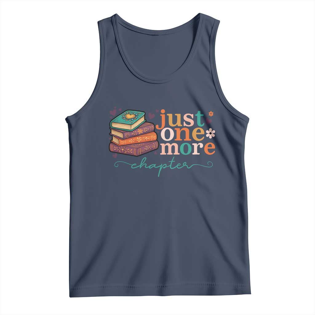 Just One More Chapter Tank Top Cute Pastel Bookworm Girl Reader - Wonder Print Shop
