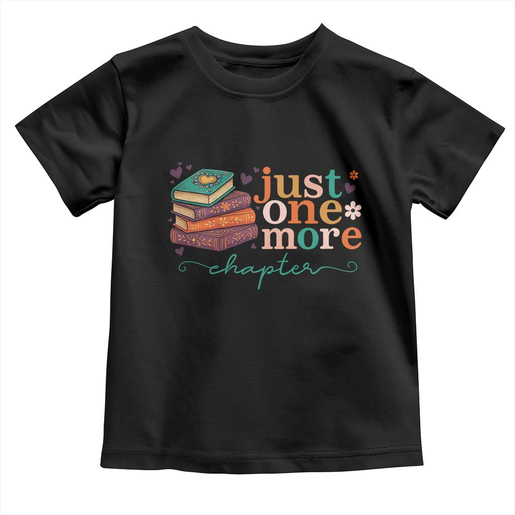 Just One More Chapter Toddler T Shirt Cute Pastel Bookworm Girl Reader - Wonder Print Shop