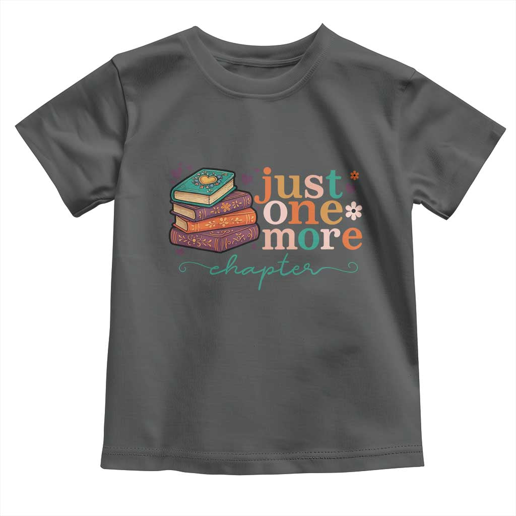 Just One More Chapter Toddler T Shirt Cute Pastel Bookworm Girl Reader - Wonder Print Shop