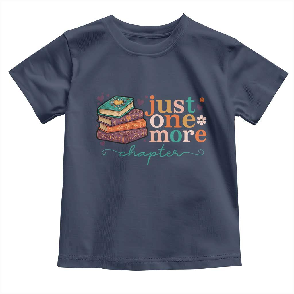 Just One More Chapter Toddler T Shirt Cute Pastel Bookworm Girl Reader - Wonder Print Shop