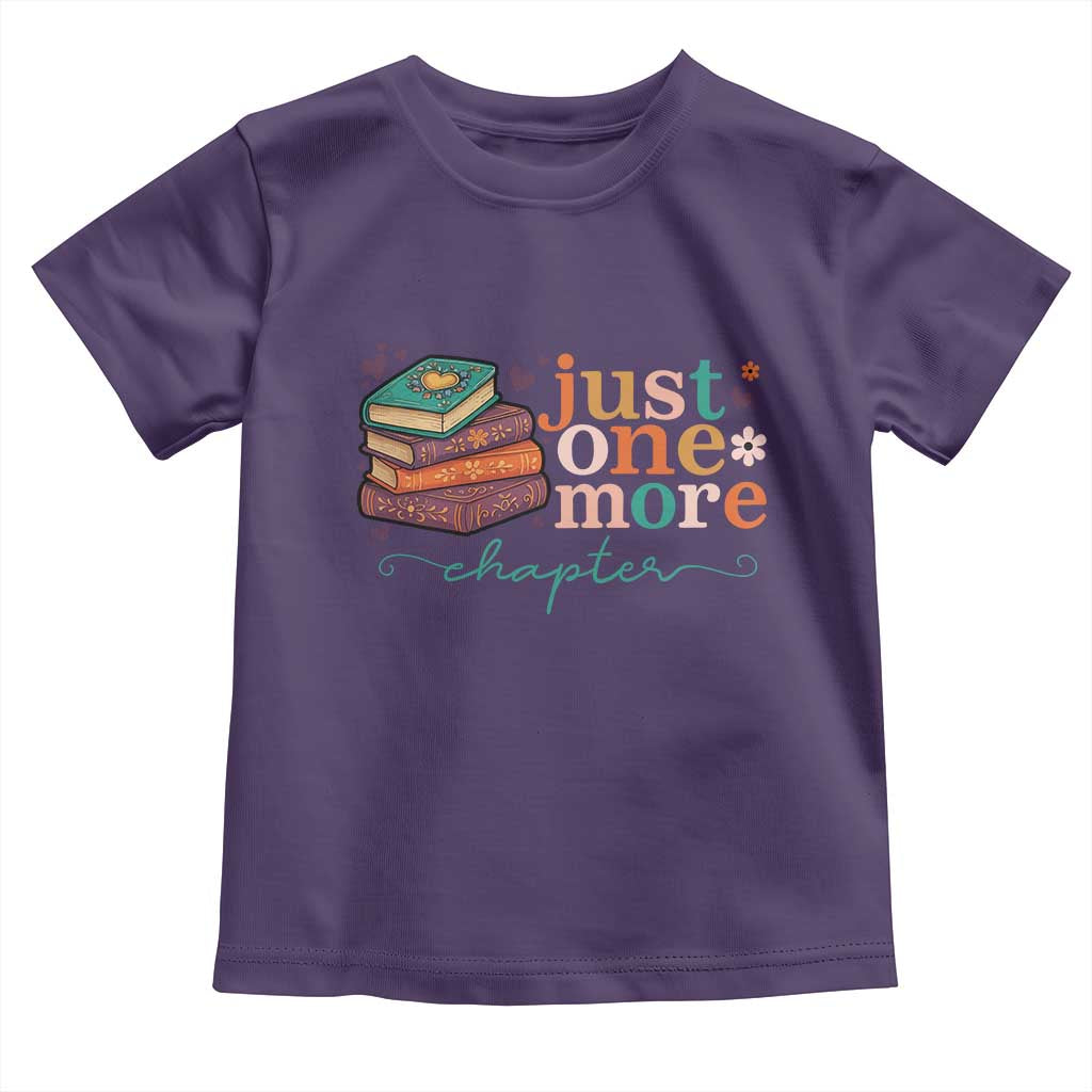 Just One More Chapter Toddler T Shirt Cute Pastel Bookworm Girl Reader - Wonder Print Shop