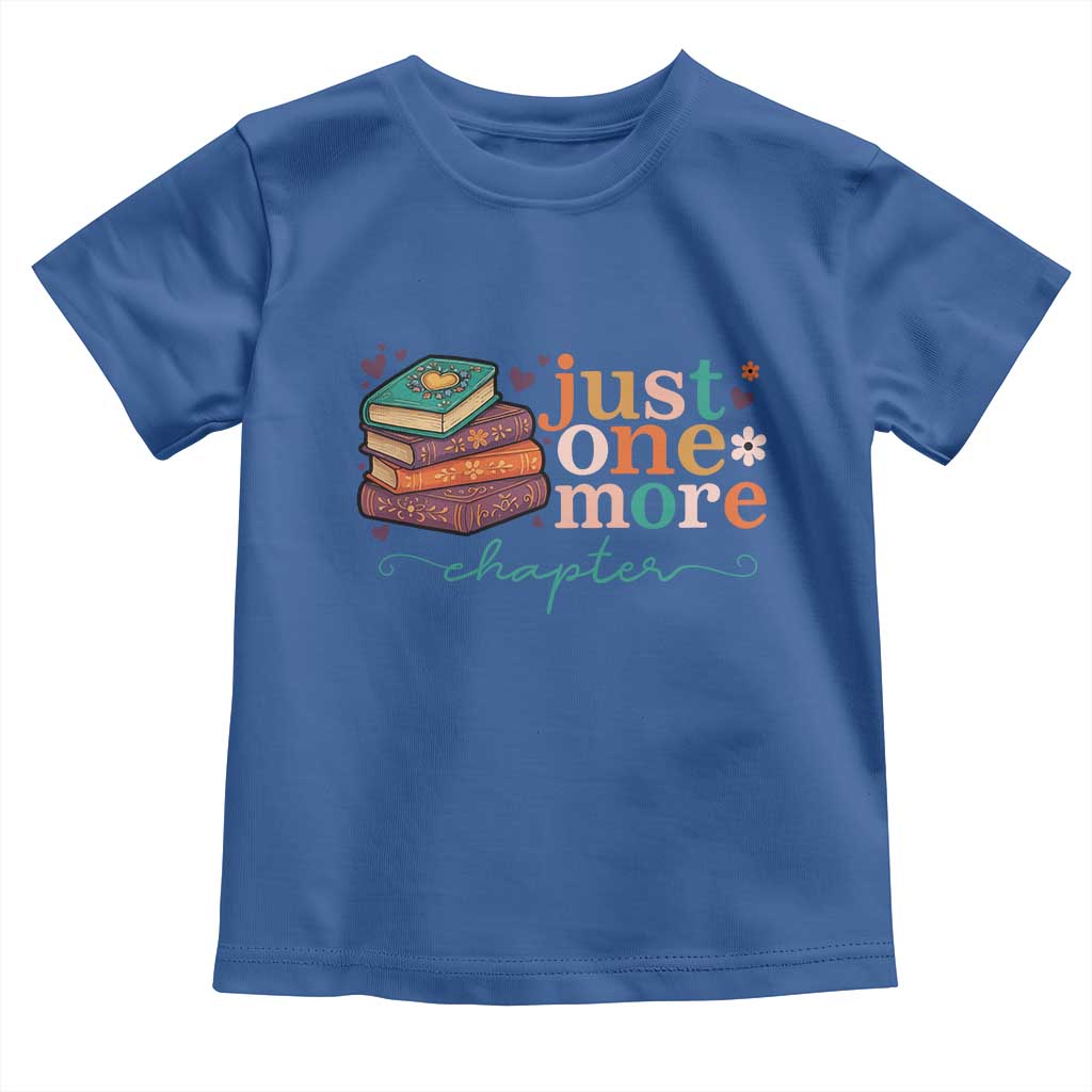 Just One More Chapter Toddler T Shirt Cute Pastel Bookworm Girl Reader - Wonder Print Shop