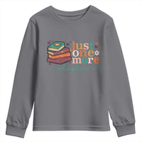 Just One More Chapter Youth Sweatshirt Cute Pastel Bookworm Girl Reader - Wonder Print Shop