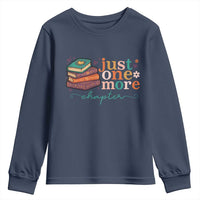 Just One More Chapter Youth Sweatshirt Cute Pastel Bookworm Girl Reader - Wonder Print Shop