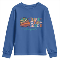 Just One More Chapter Youth Sweatshirt Cute Pastel Bookworm Girl Reader - Wonder Print Shop
