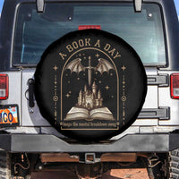 Fantasy Book Lover Spare Tire Cover A Book A Day Keeps The Mental Breakdown Away - Wonder Print Shop