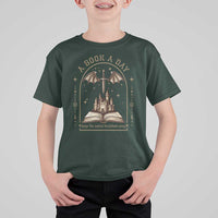 Fantasy Book Lover T Shirt For Kid A Book A Day Keeps The Mental Breakdown Away - Wonder Print Shop