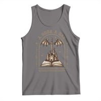 Fantasy Book Lover Tank Top A Book A Day Keeps The Mental Breakdown Away - Wonder Print Shop