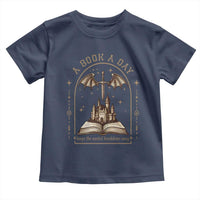 Fantasy Book Lover Toddler T Shirt A Book A Day Keeps The Mental Breakdown Away - Wonder Print Shop