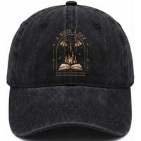 Fantasy Book Lover Washed Cotton Baseball Cap A Book A Day Keeps The Mental Breakdown Away