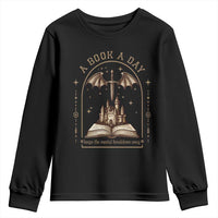 Fantasy Book Lover Youth Sweatshirt A Book A Day Keeps The Mental Breakdown Away - Wonder Print Shop
