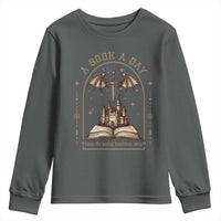 Fantasy Book Lover Youth Sweatshirt A Book A Day Keeps The Mental Breakdown Away - Wonder Print Shop