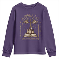 Fantasy Book Lover Youth Sweatshirt A Book A Day Keeps The Mental Breakdown Away - Wonder Print Shop