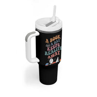 A Book A Day Keeps Reality Away Tumbler With Handle Cute Girl Book Lover