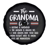 The Grandma Code Spare Tire Cover Humorous Grandmother Rules Graphic