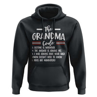 The Grandma Code Hoodie Humorous Grandmother Rules Graphic
