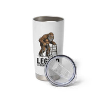 Funny Old Bigfoot Retirement Gift Tumbler Cup Legend Never Retires