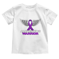 Alzheimers Warrior Toddler T Shirt Purple Ribbon Angel Wings Memory Support Gift