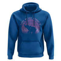 Alzheimer's Awareness Support Hoodie Vintage Elephant Love Never Forgets