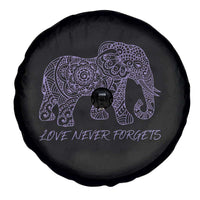 Love Never Forgets Elephant Mandala Spare Tire Cover Animal Lover Gift