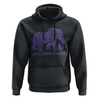 Love Never Forgets Elephant Mandala Hoodie Animal Lover Gift