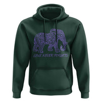 Love Never Forgets Elephant Mandala Hoodie Animal Lover Gift