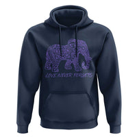 Love Never Forgets Elephant Mandala Hoodie Animal Lover Gift